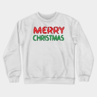 Merry Christmas Doodle Quote Design Crewneck Sweatshirt